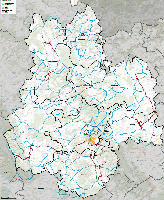 Carte itinéraires
